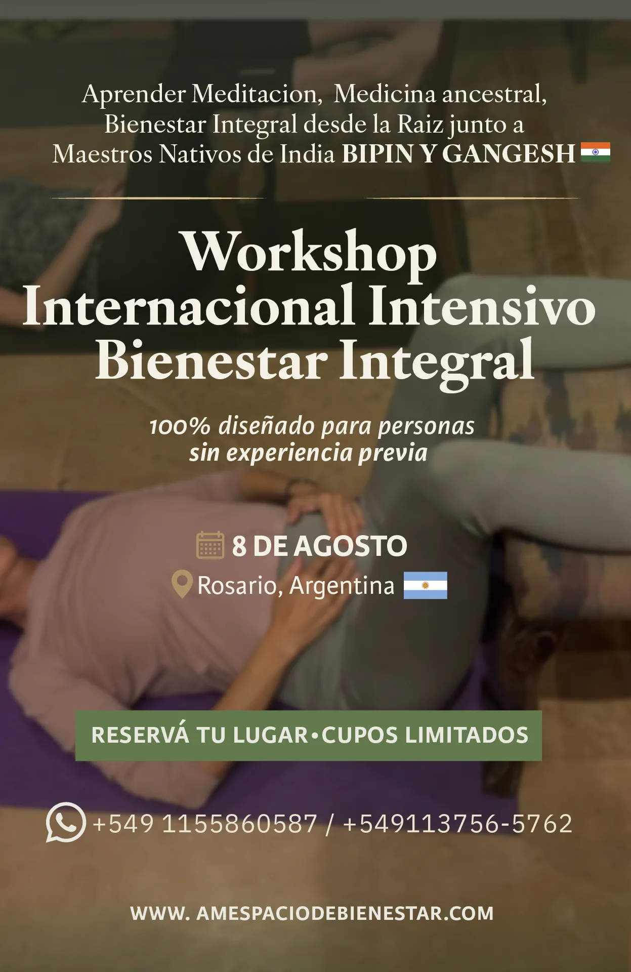 Workshop ONE DAY Jornada intensiva de bienestar 8 de Agosto 2026
